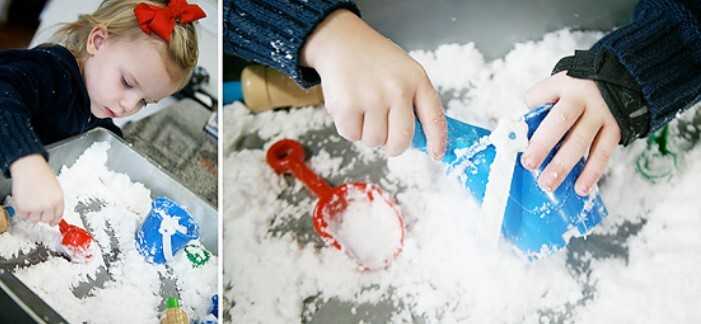 Как сделать искусственный снег своими руками в домашних условиях?
