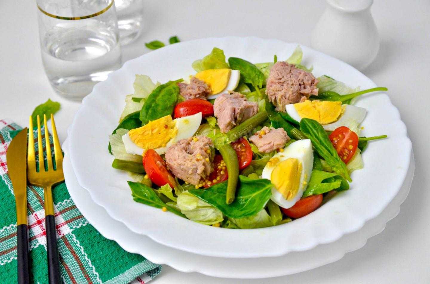 Вкусный салат с тунцом консервированным рецепт