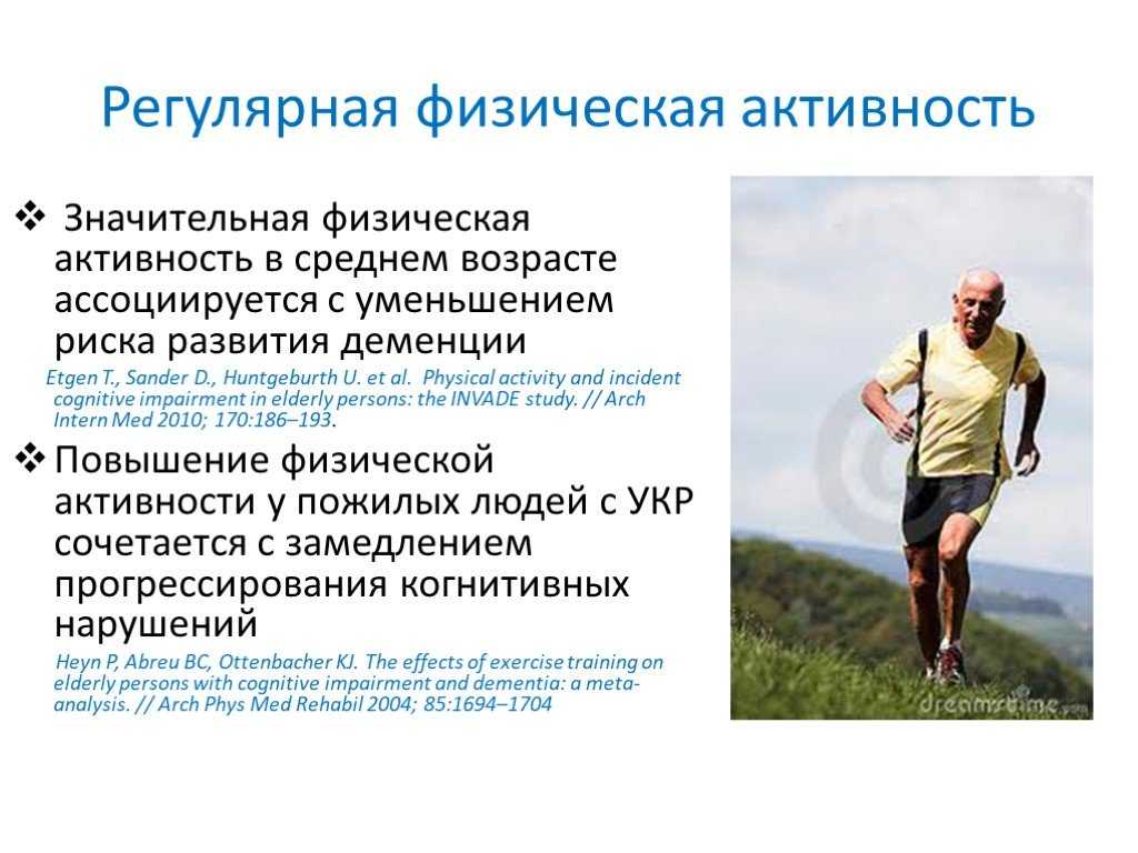 Уровни физической активности схема