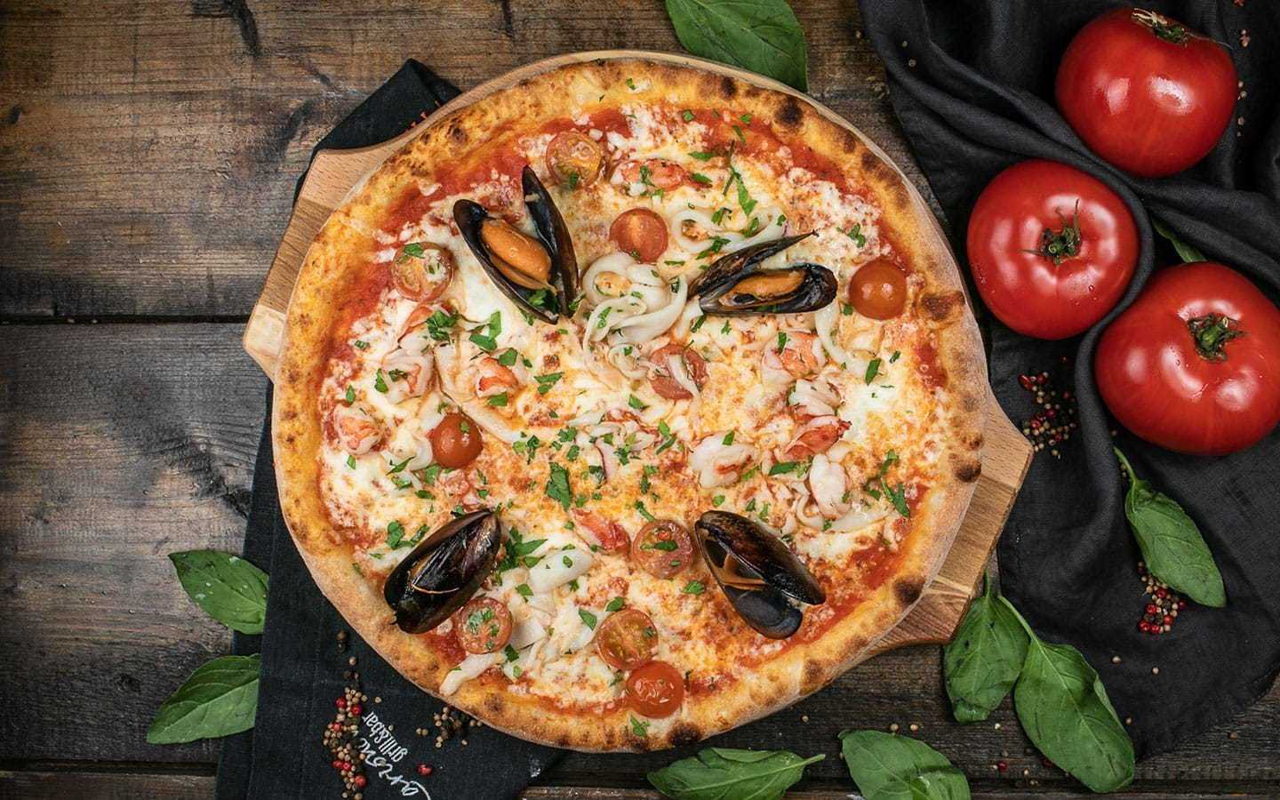 пицца с морепродуктами сливочным соусом фото 8