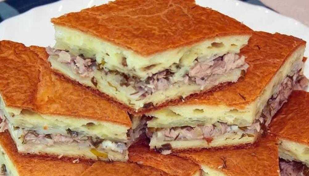 Заливной пирог с сайрой - восхитительно вкусная закусочная выпечка