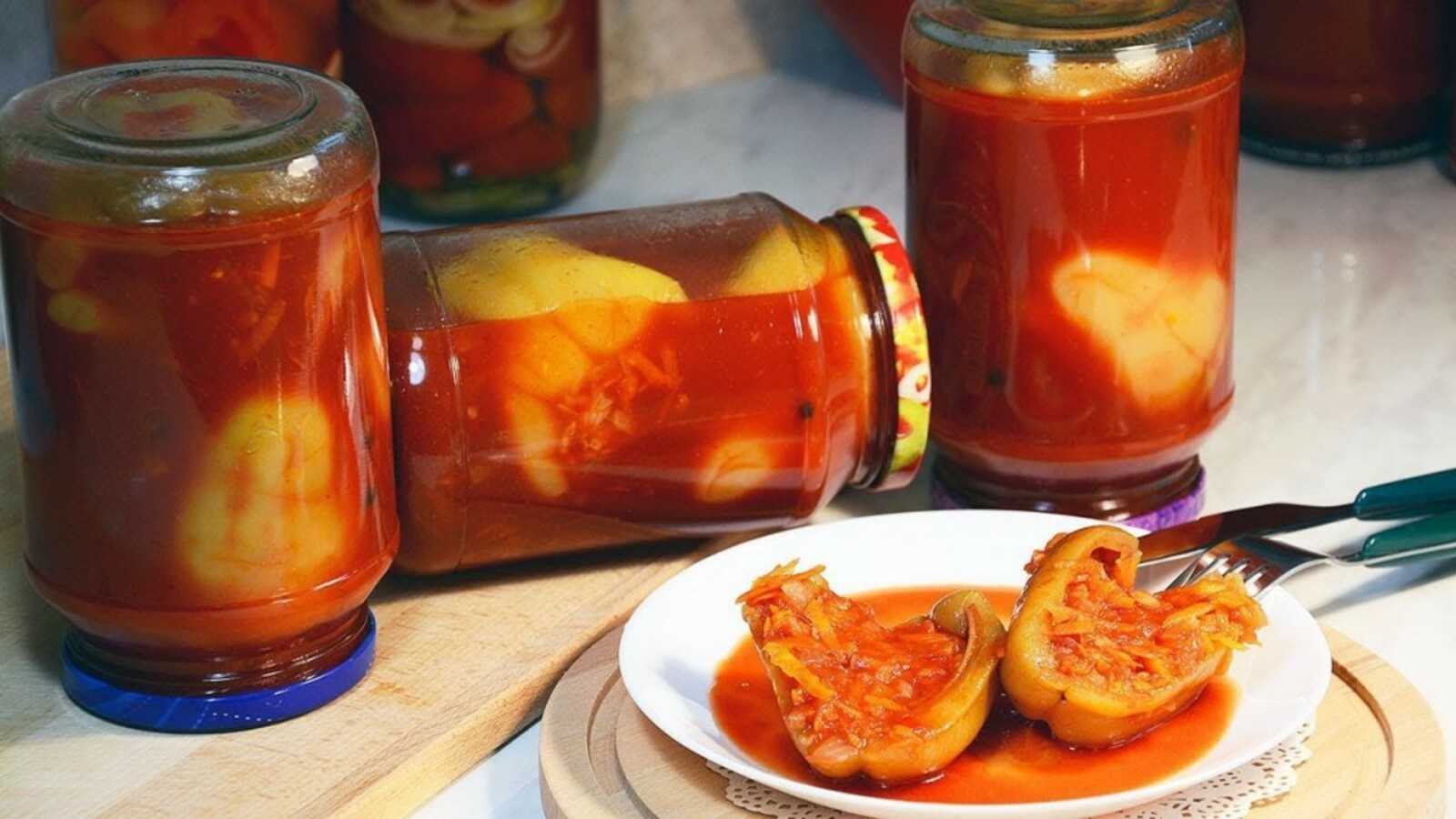 Перец фаршированный овощами по-болгарски